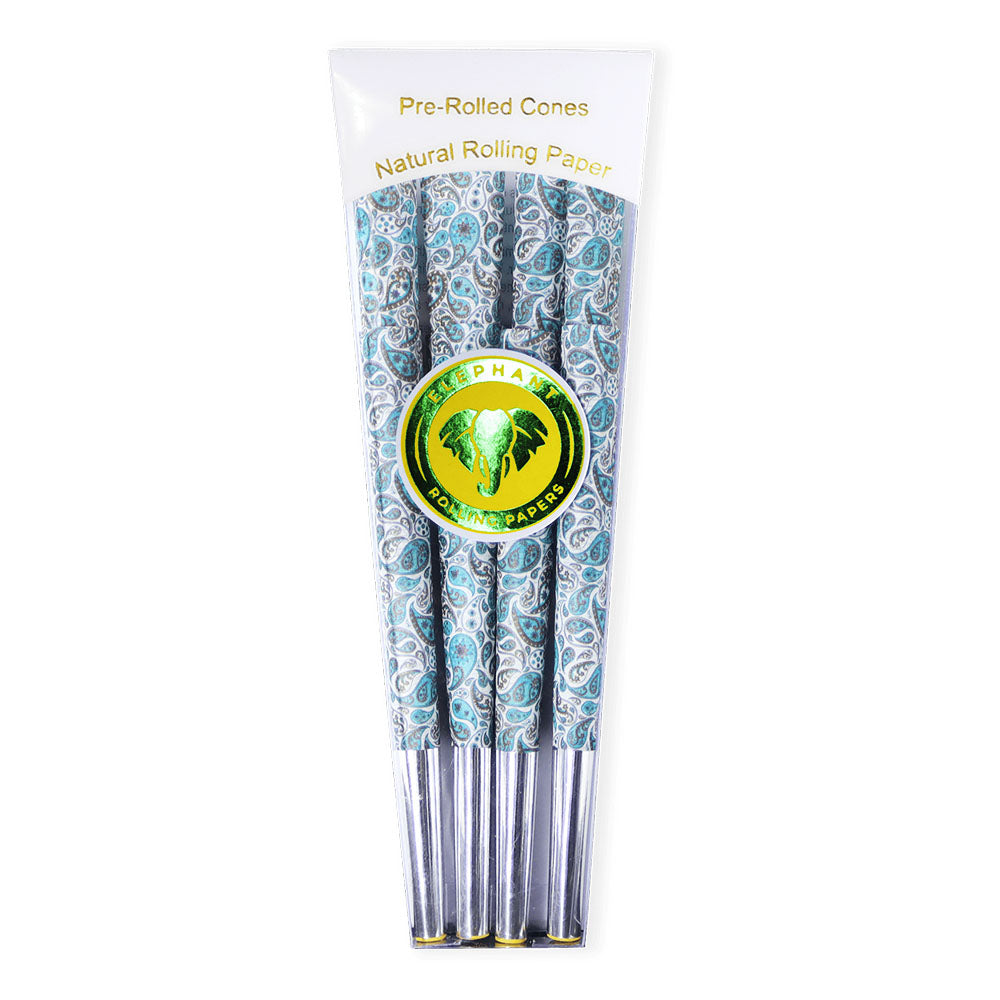 Elephant Papers Pre-Rolled Cones | Periwinkle Paisley