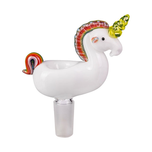 Empire Glassworks UV Rainbow Unicorn Bowl Piece